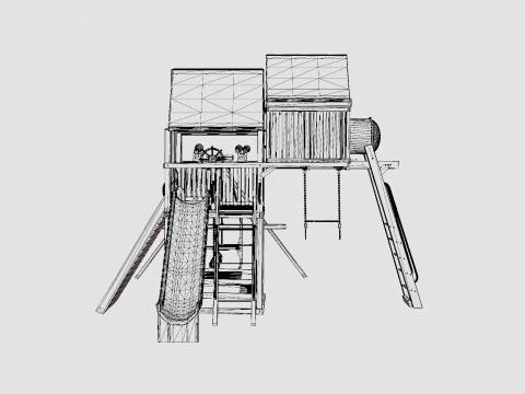 Sunshine Clubhouse Pkg IV Tons of Bells Whistles With Tarp 3D Model