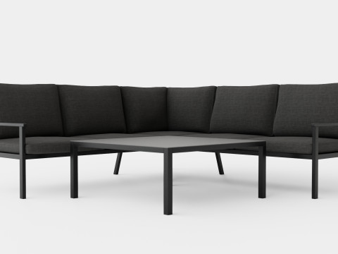 Rana sofa set 3D Model