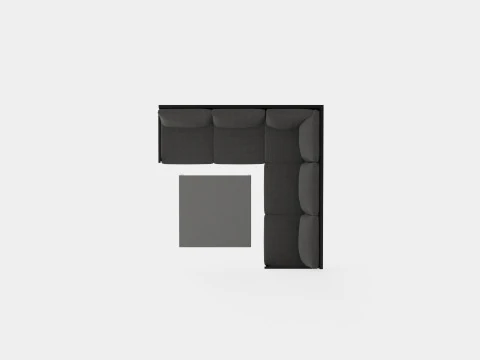 Rana sofa set 3D Model
