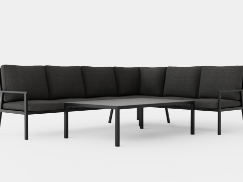 Rana sofa set 3D Model