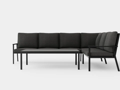 Rana sofa set 3D Model