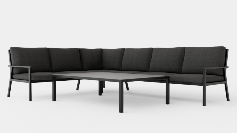 Rana sofa set 3D Model .c4d .max .obj .3ds .fbx .stl .blend 
