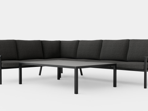Rana sofa set 3D Model