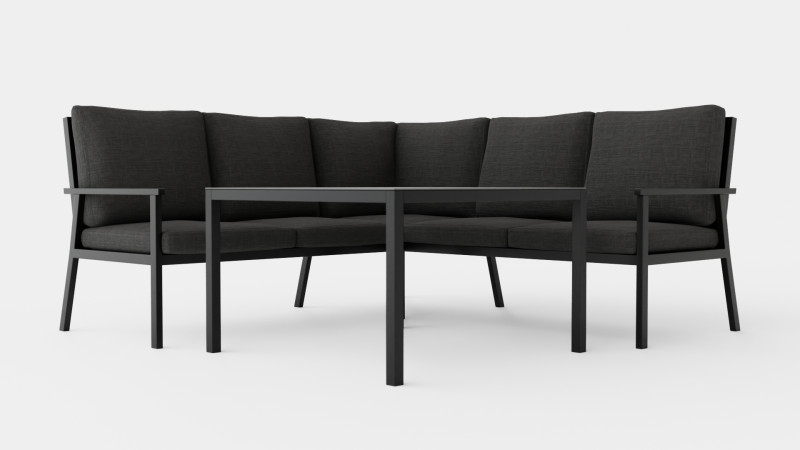 Rana sofa set Model 3D .c4d .max .obj .3ds .fbx .stl .blend 