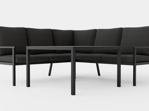 Rana sofa set 3D Model