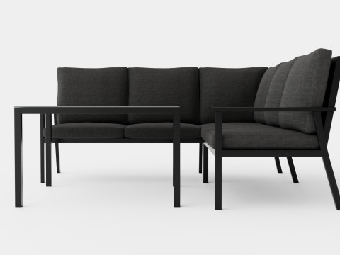 Rana sofa set Model 3D