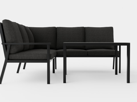 Rana sofa set Model 3D