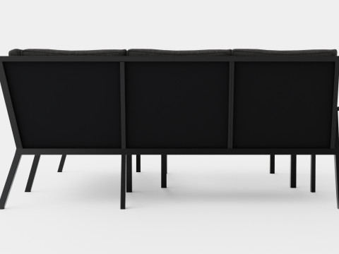 Rana sofa set Model 3D