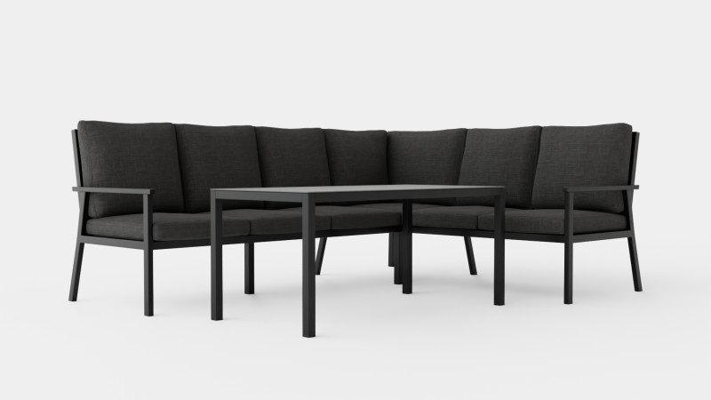 Rana sofa set Model 3D .c4d .max .obj .3ds .fbx .stl .blend 