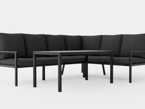 Rana sofa set 3D Model