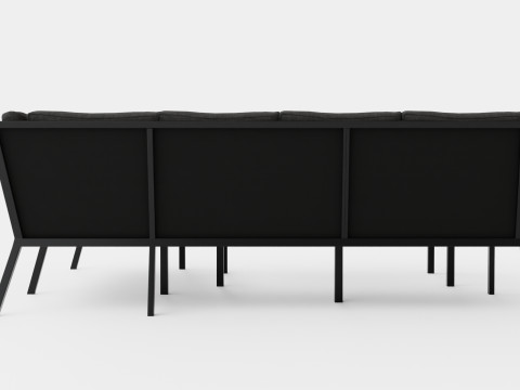 Rana sofa set Model 3D