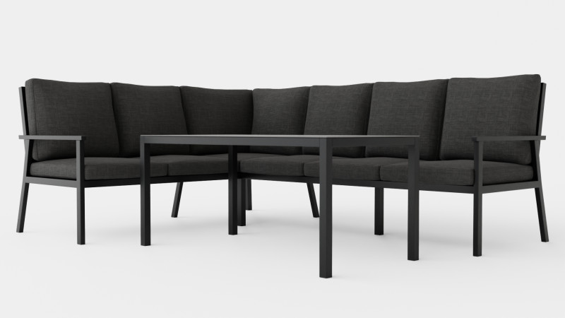 Rana sofa set 3D Model .c4d .max .obj .3ds .fbx .stl .blend 