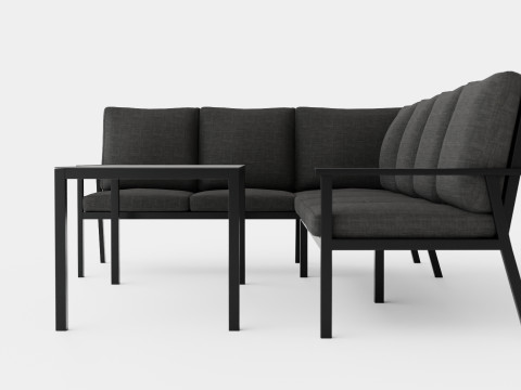Rana sofa set 3D Model