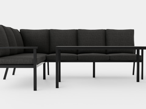 Rana sofa set 3D Model