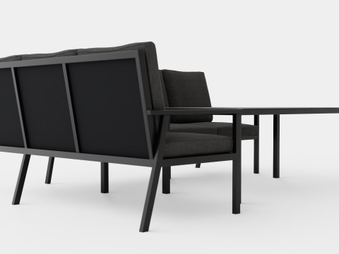 Rana sofa set 3D Model