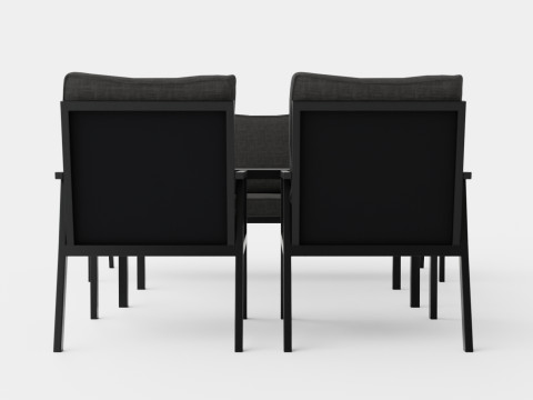 Rana 3-seater sofa set 3D Модель