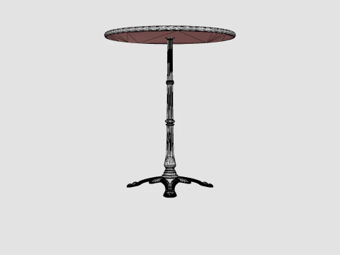 Loire marble table 3D Model