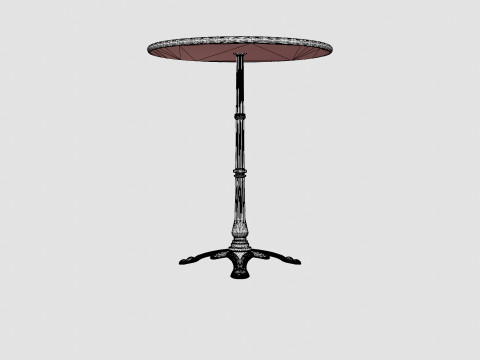 Loire marble table 3Dモデル