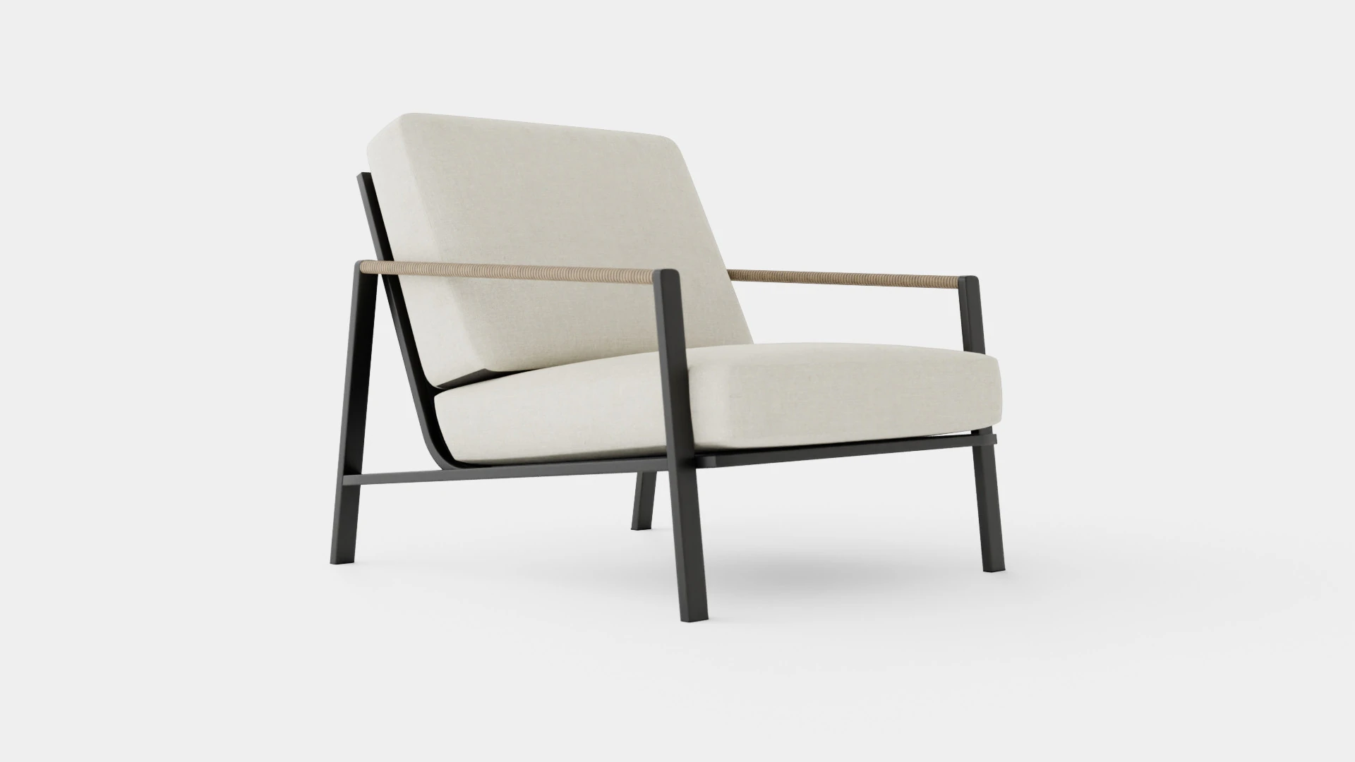 Lyra armchair 3D Model .c4d .max .obj .3ds .fbx .stl .blend