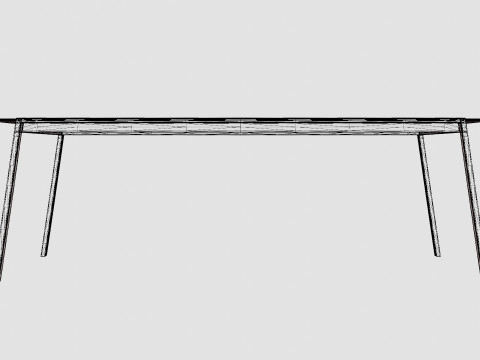 Lyra dining table 3D Model