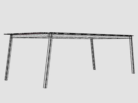 Lyra dining table 3D Model