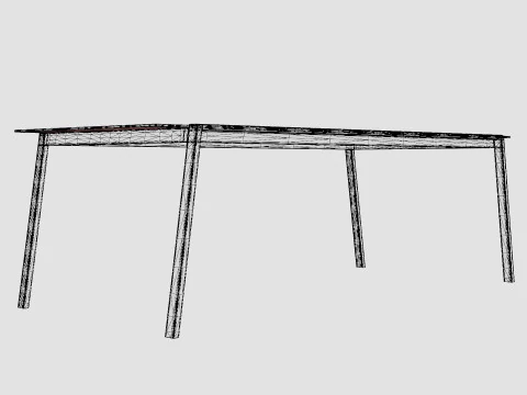 Lyra dining table 3D Model