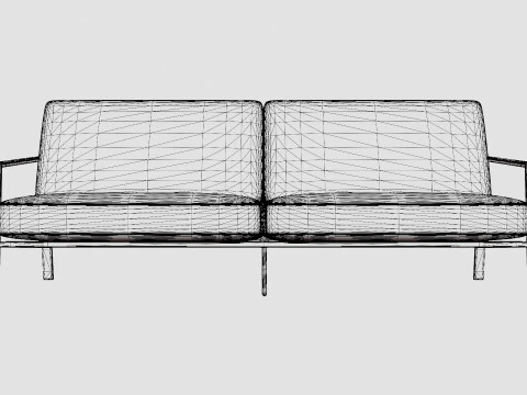 Naos 2 5-seater sofa 3D Model
