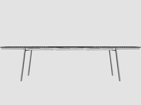 Naos dining table Modèle 3D