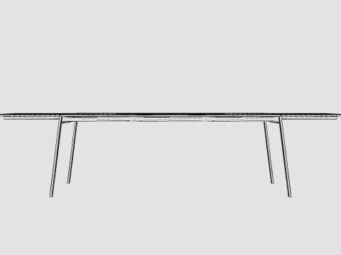 Naos dining table 3D Model