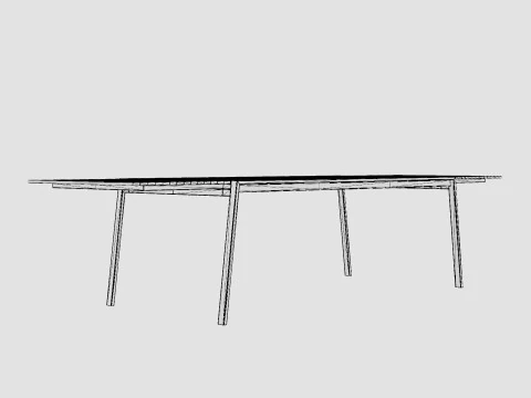 Naos dining table 3D Model