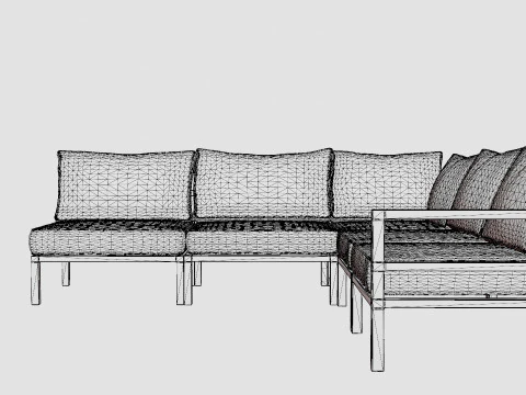 Leone sofa group 3D Model