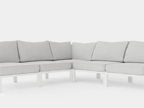 Leone sofa set 3D Model