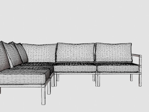Leone sofa set 3D Model