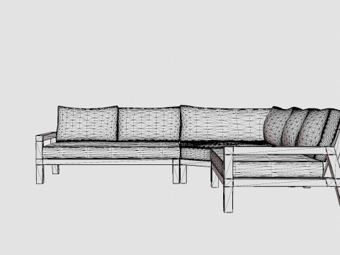 Stettler sofa set Modèle 3D