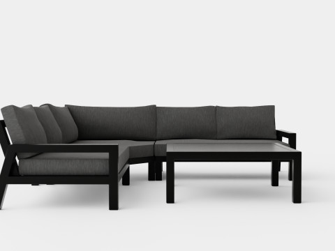 Stettler sofa set 3D मॉडल