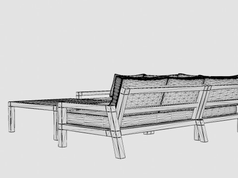 Stettler sofa set 3D मॉडल