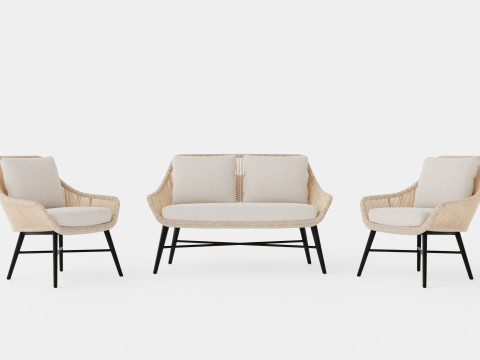 Pembroke sofa set 3D Модель