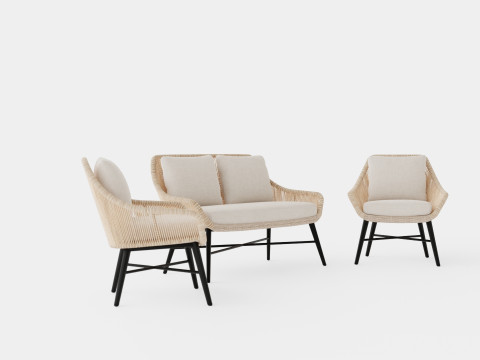Pembroke sofa set 3D Модель