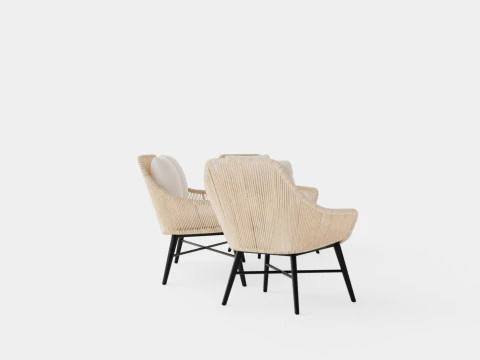 Pembroke sofa set 3D Model