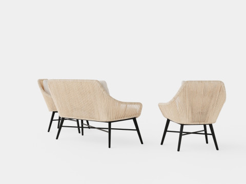 Pembroke sofa set 3D Модель