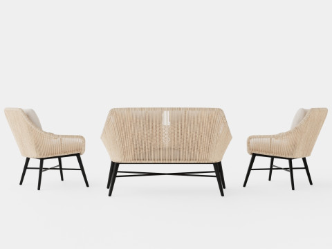 Pembroke sofa set 3D Модель