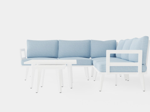 Villac sofa set 3D Model