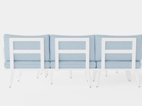 Villac sofa set 3Dモデル