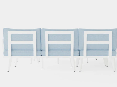 Villac sofa set 3D Model