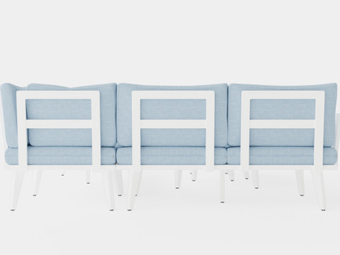 Villac sofa set 3Dモデル