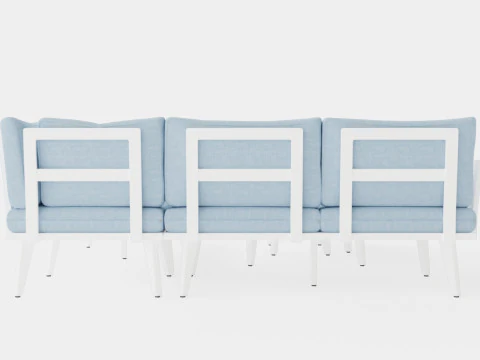 Villac sofa set 3D Model