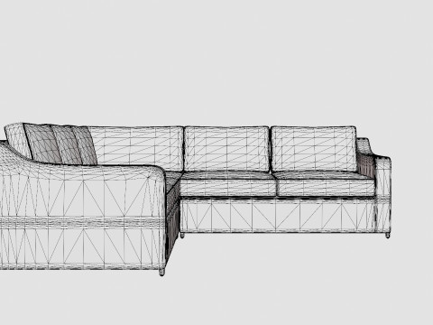 Glendon sofa set 3D Model