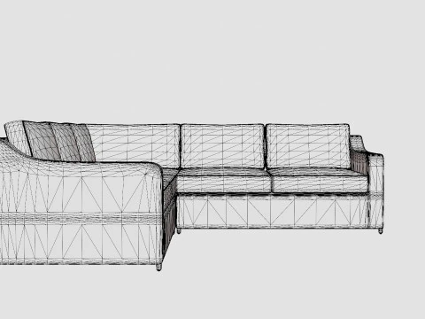 Glendon sofa set 3D Model