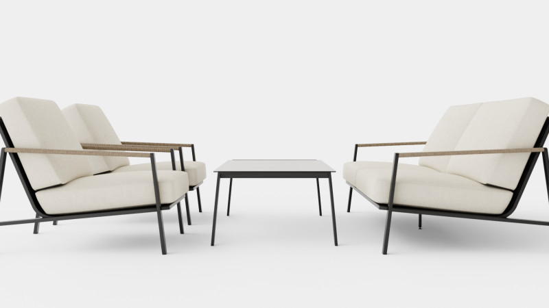 Lyra sofa set Modelo 3D .c4d .max .obj .3ds .fbx .stl .blend 
