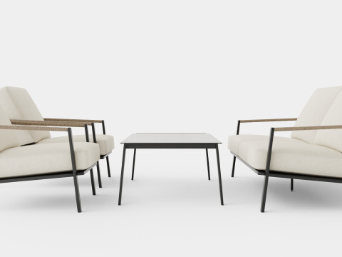 Lyra sofa set Modelo 3D